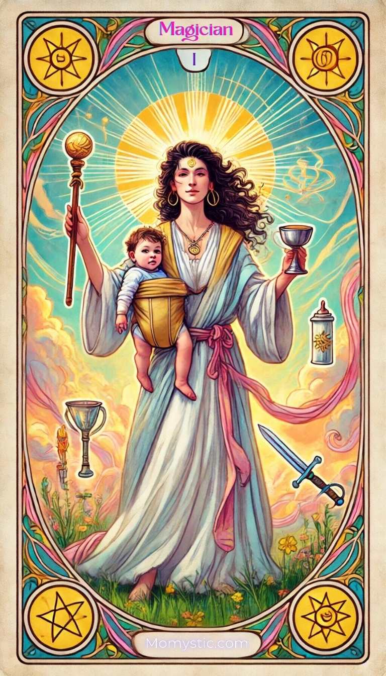 Magician tarot card mother