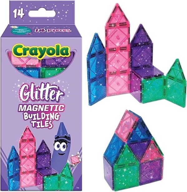 Glitter Magnetic Building Tiles by Crayola - Image 3