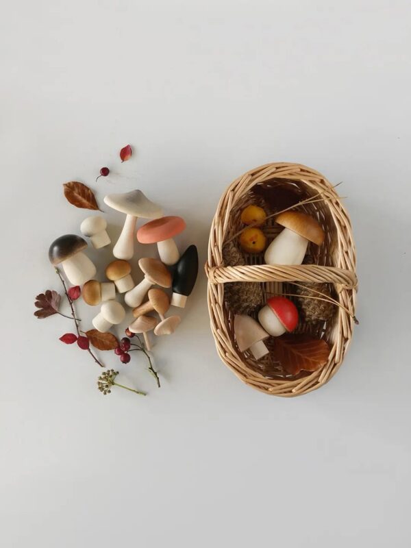 Forest Mushrooms Basket by Moon Picnic & Erzi - Image 3