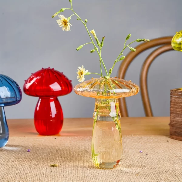 Mystic Mushroom Glass Bud Vases - Image 3